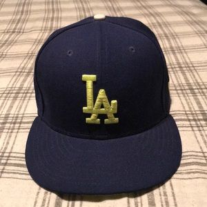 Los Angeles Dodgers baseball cap (neon green)